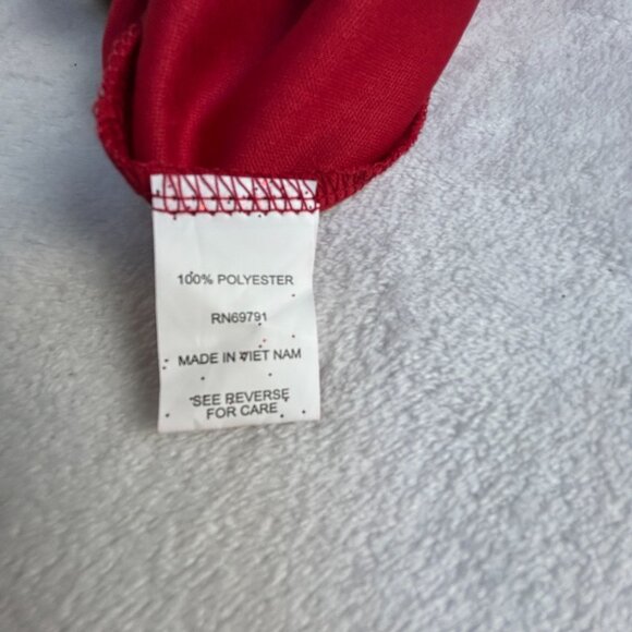 Sara Michelle Women Plus Size 3X Red & Black Ombre Glitter Poncho Top Blouse New - Picture 5 of 9